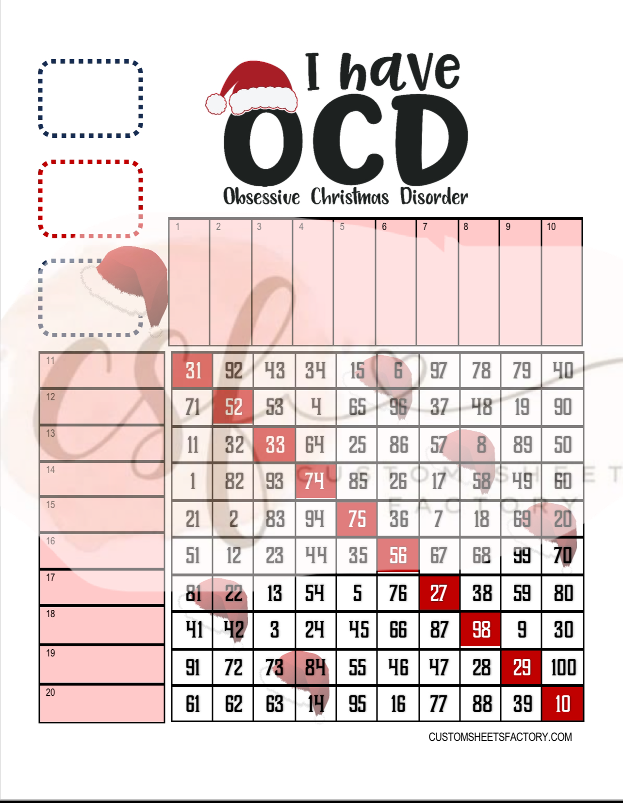 OCD Christmas - Various Designs