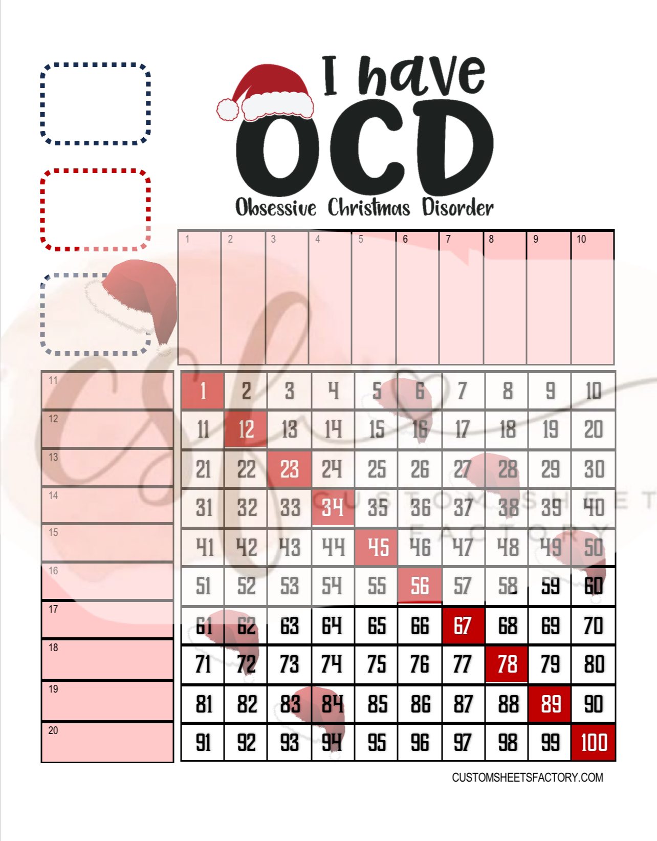 OCD Christmas - Various Designs