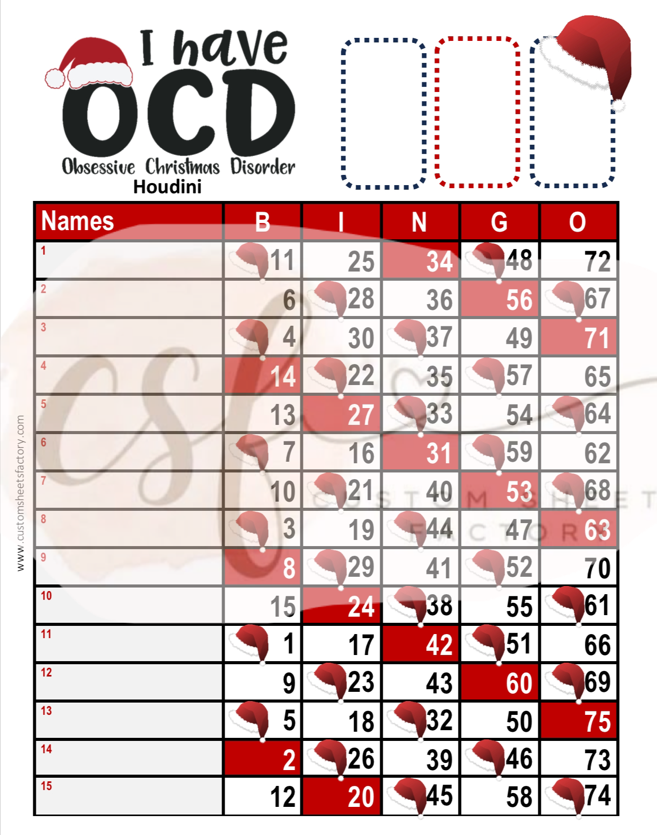 OCD Christmas - Various Designs