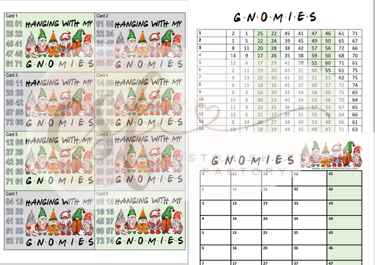 Gnomies Friends Holders - 10 Number - 25 Cards