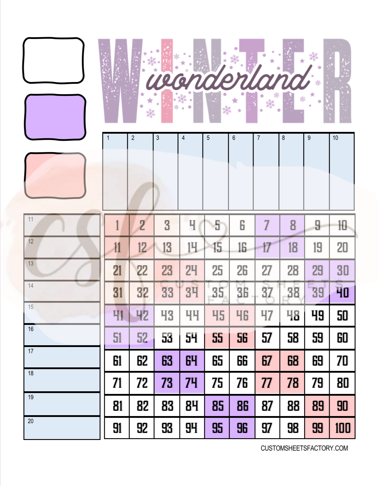 Winter Wonderland - Pink Purple - Various Designs