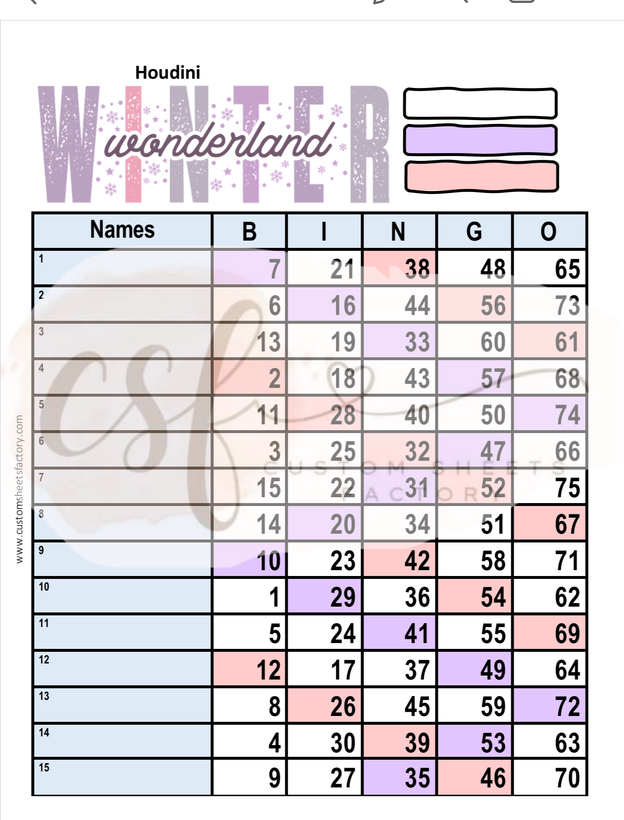 Winter Wonderland - Pink Purple - Various Designs