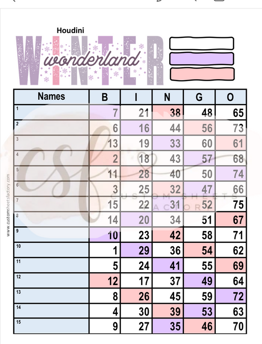 Winter Wonderland - Pink Purple - Various Designs