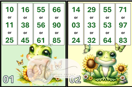 Sunflower Frogs - Double Action Supreme Holders