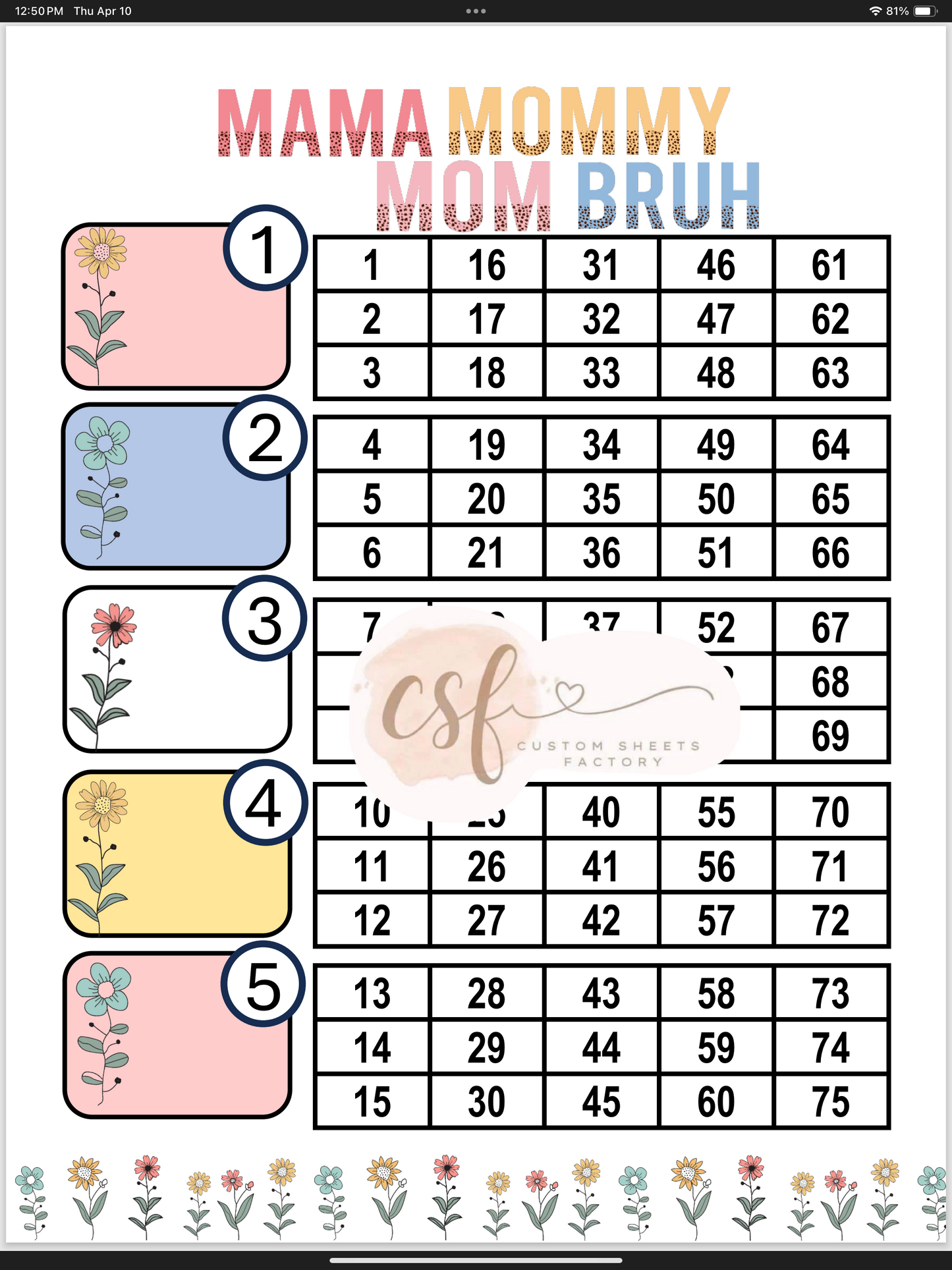 Mama Mommy Mom Bruh - Various Designs