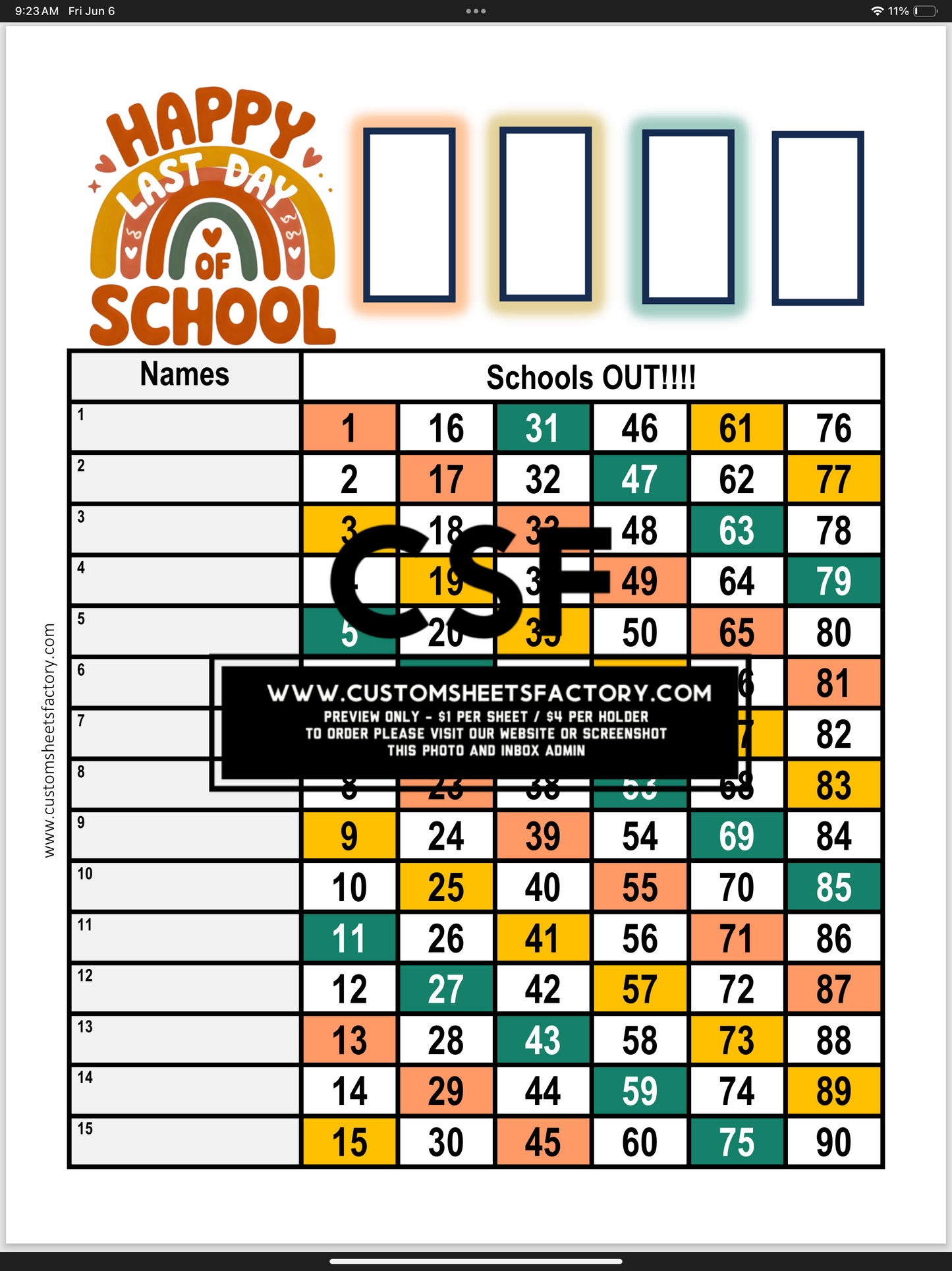 Happy Last Day of School - Various Design
