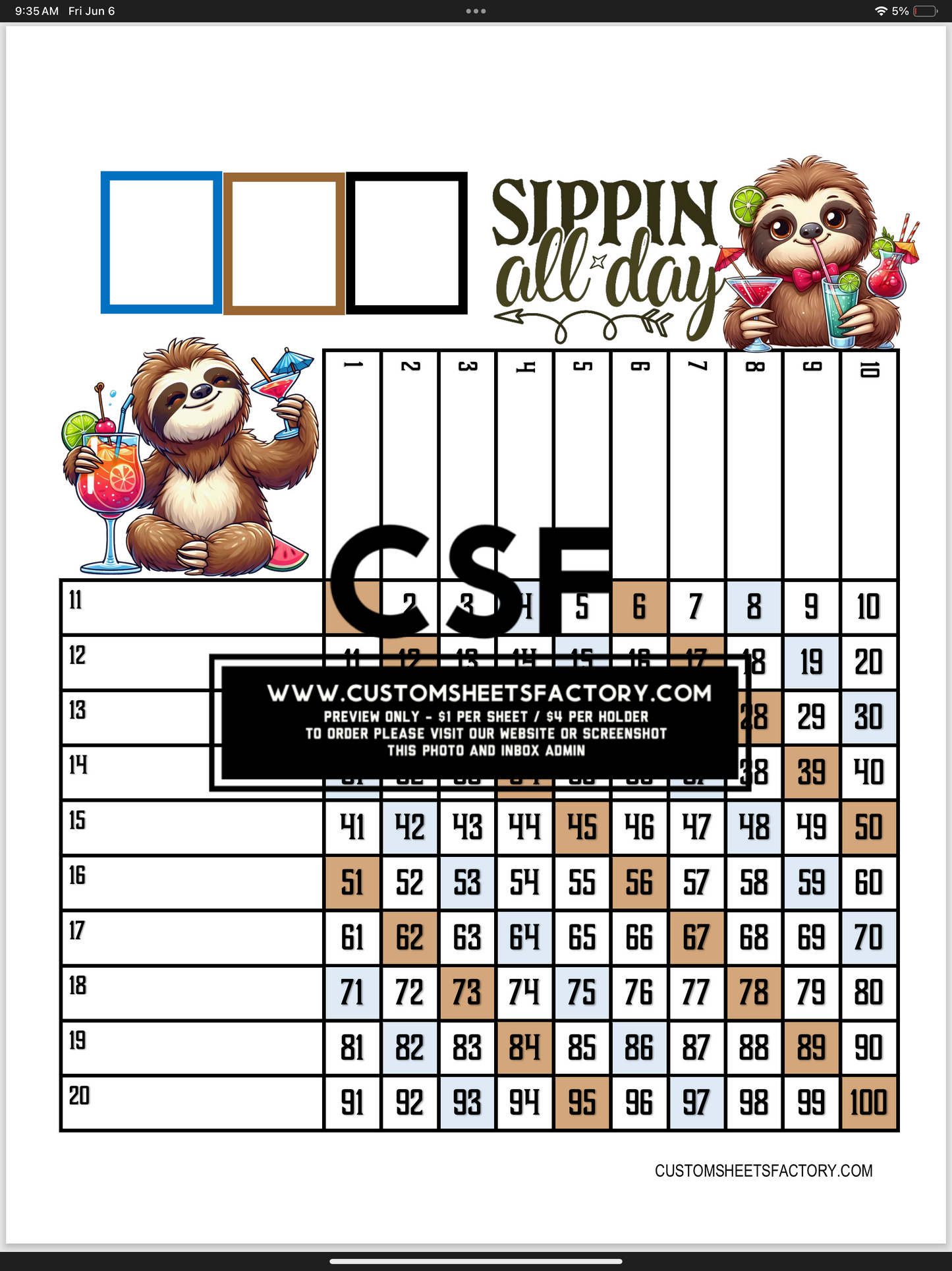 Sippin all day - Sloths - Various Designs