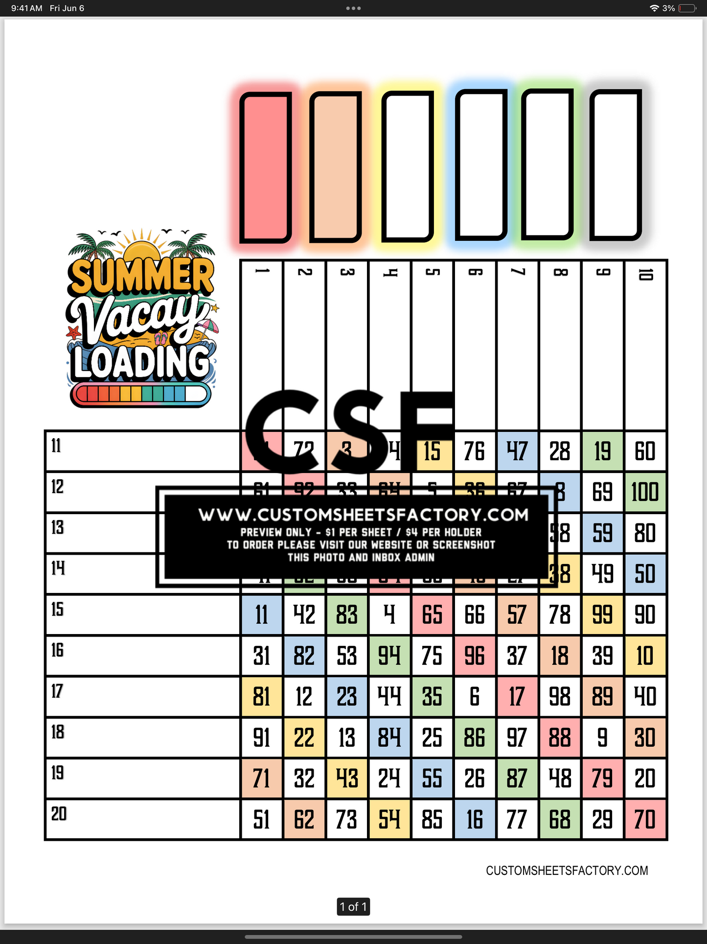 Summer Vacay Loading - Various Designs