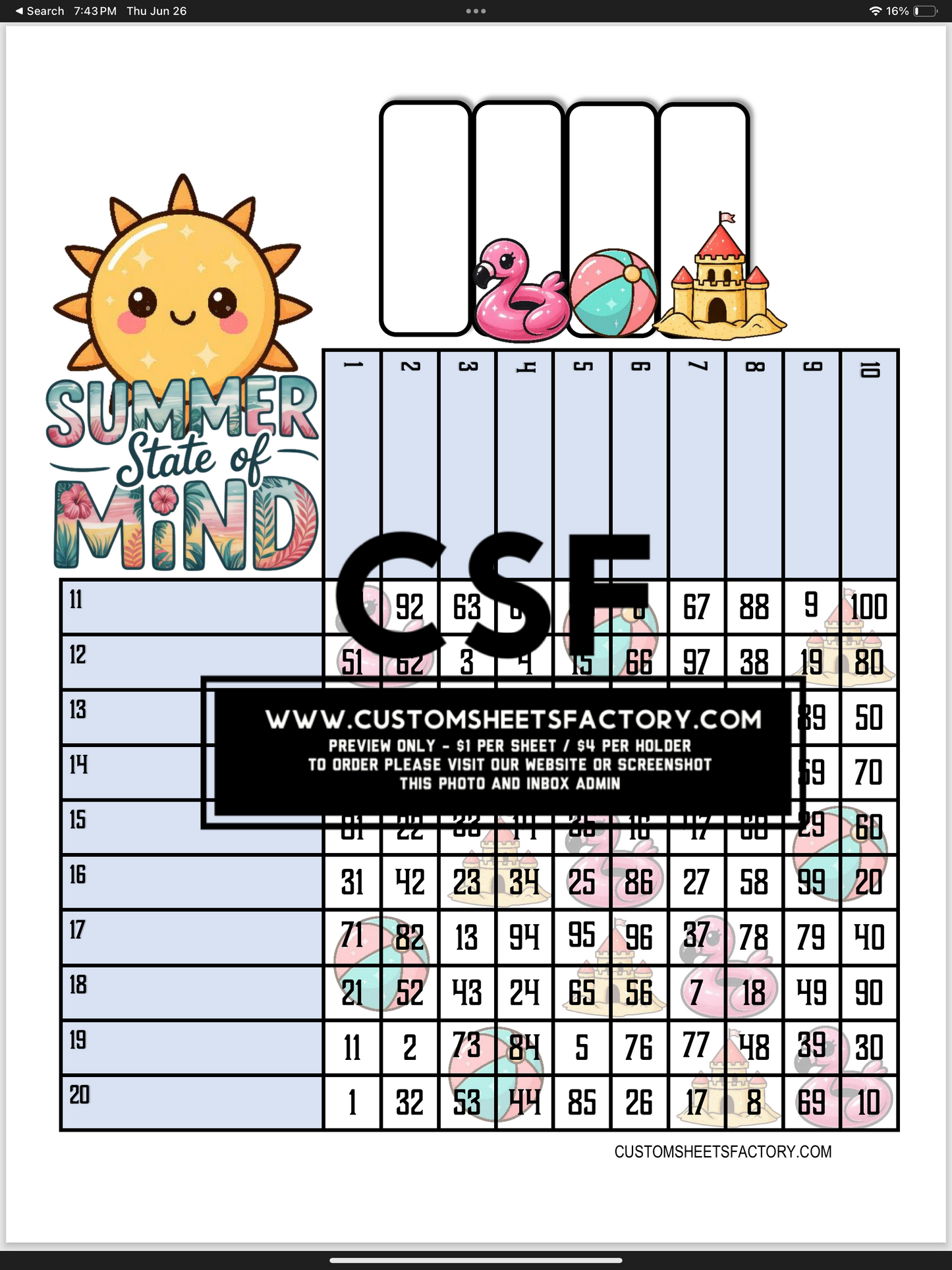 Summer State Of Mind - Various Designs