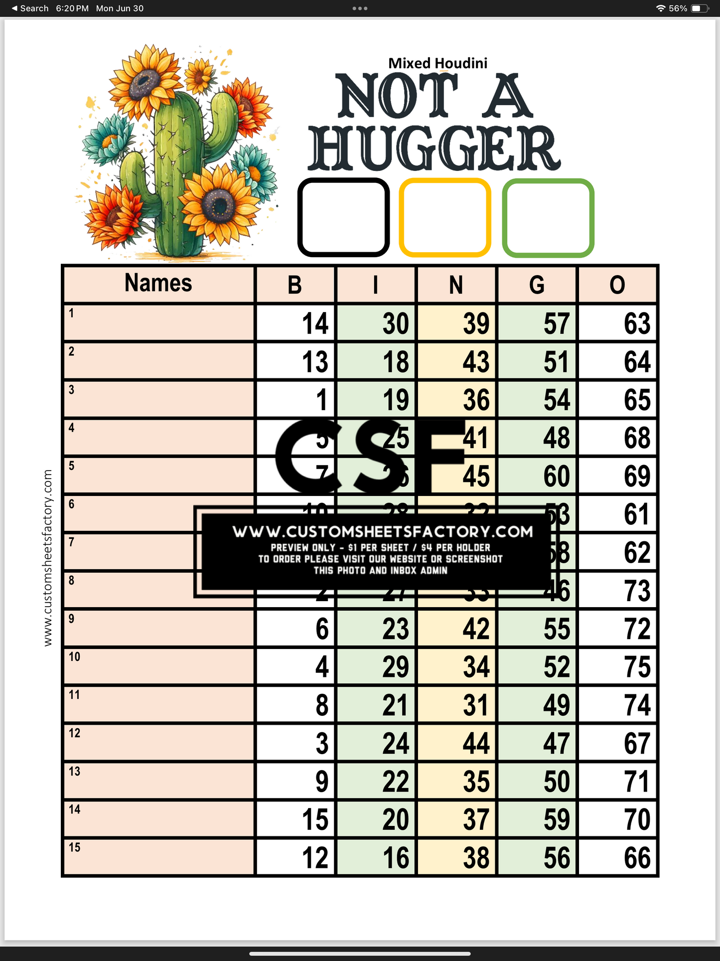 $5 Themed Bundles - Cactus