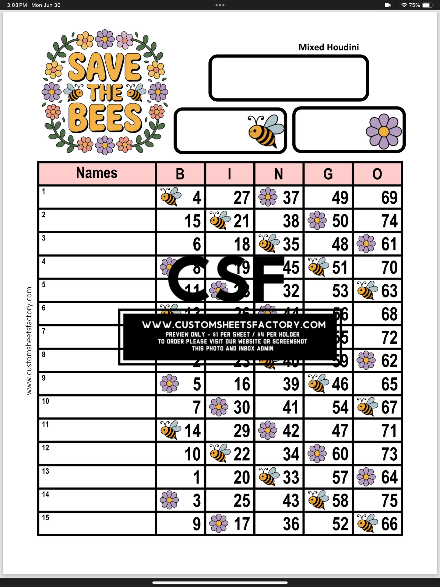 $5 Themed Bundles - Honey Bee
