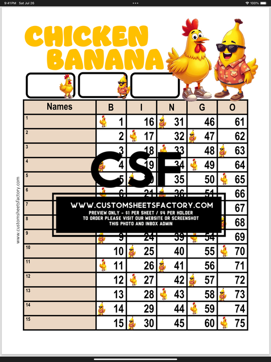 Chicken Banana - Various Designs