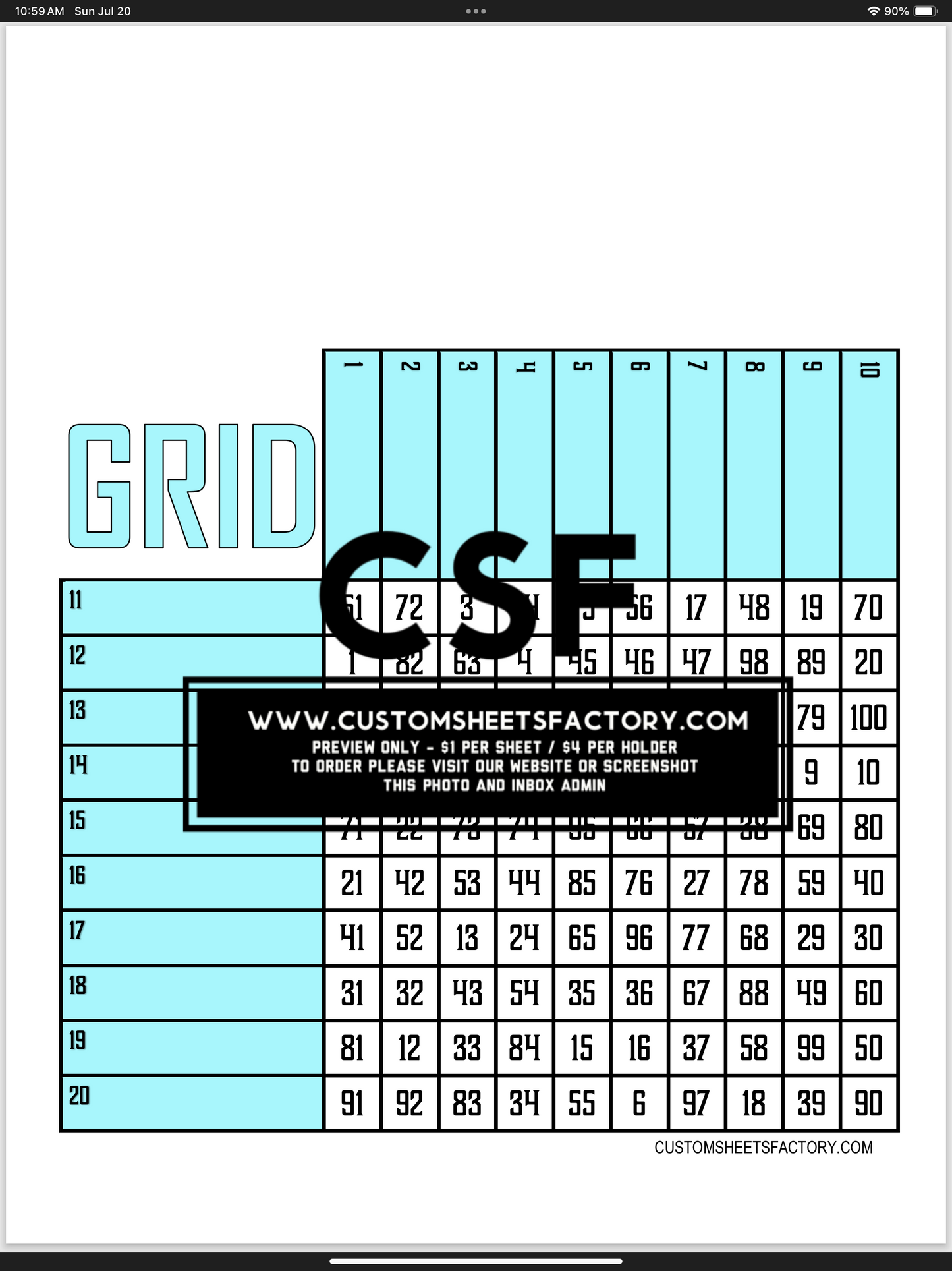 Grids Bundle  - 20 boards