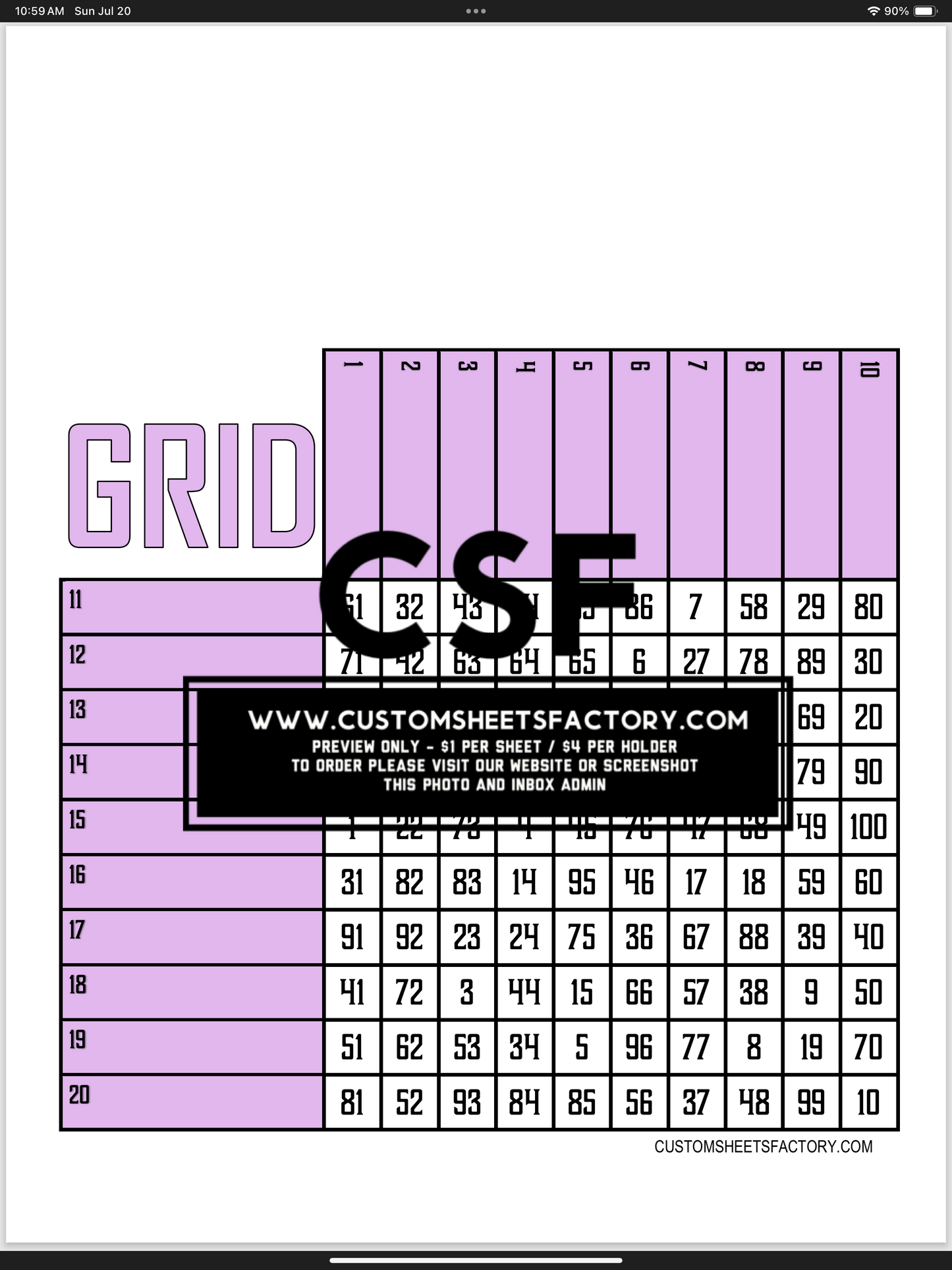 Grids Bundle  - 20 boards