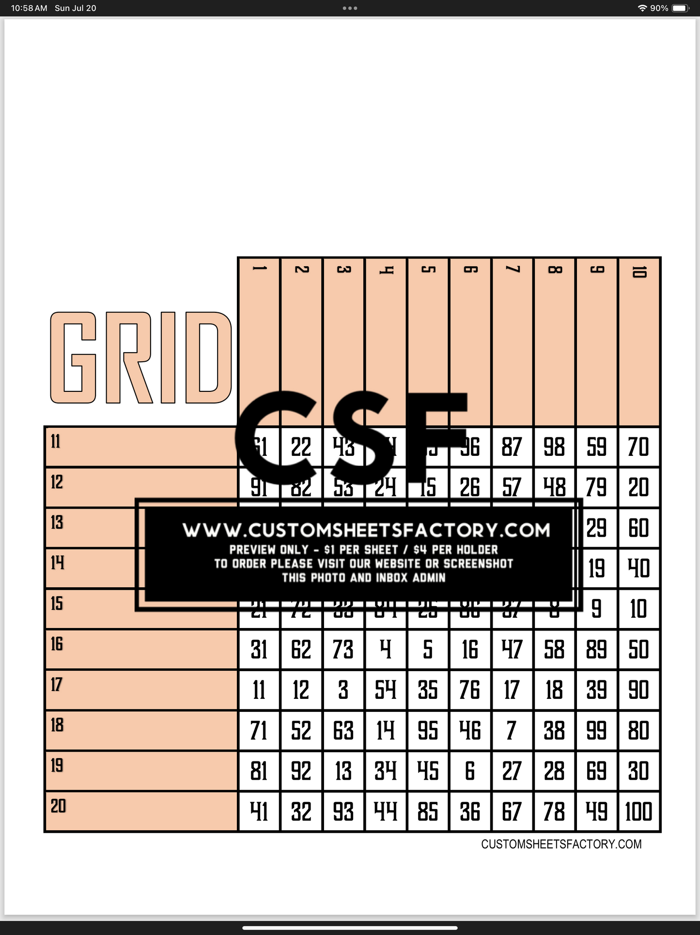 Grids Bundle  - 20 boards