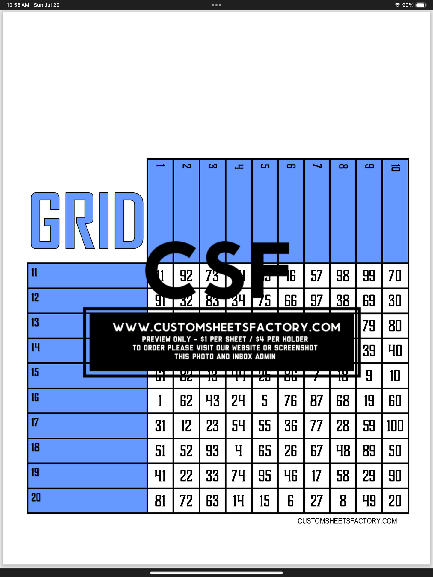 Grids Bundle  - 20 boards