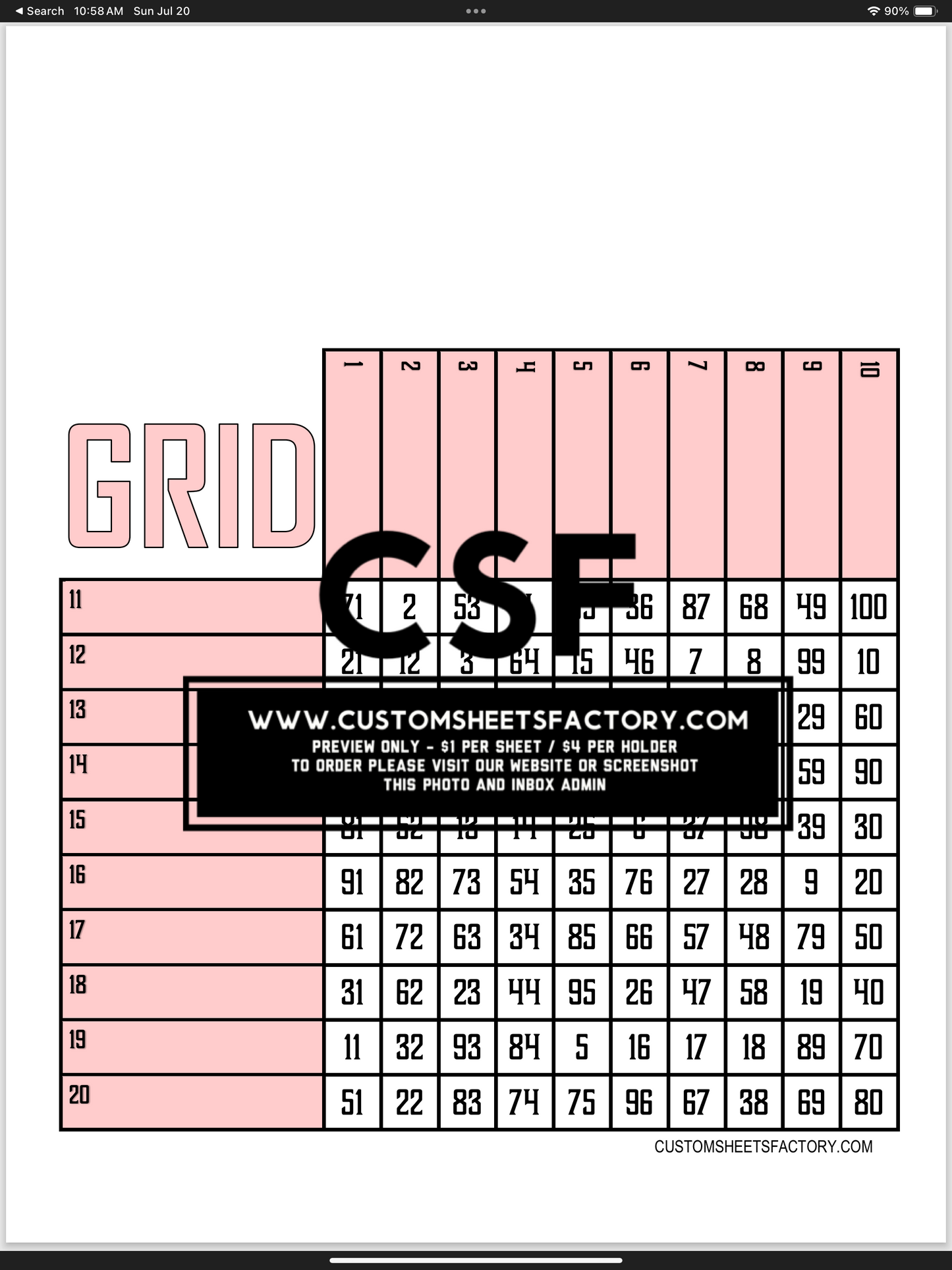 Grids Bundle  - 20 boards