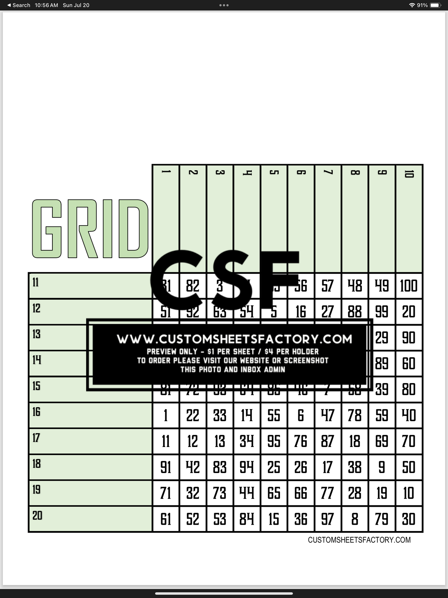 Grids Bundle  - 20 boards