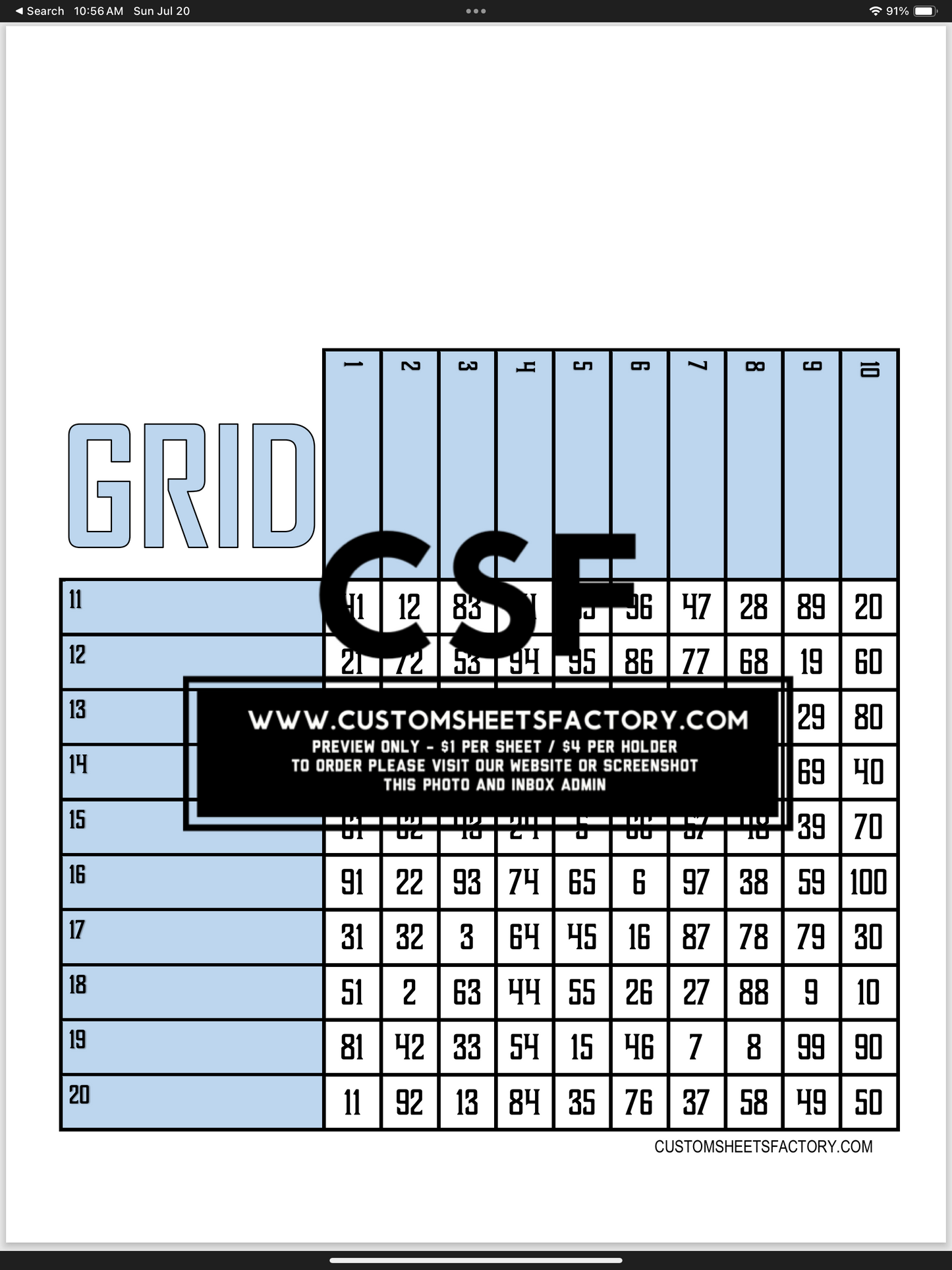 Grids Bundle  - 20 boards