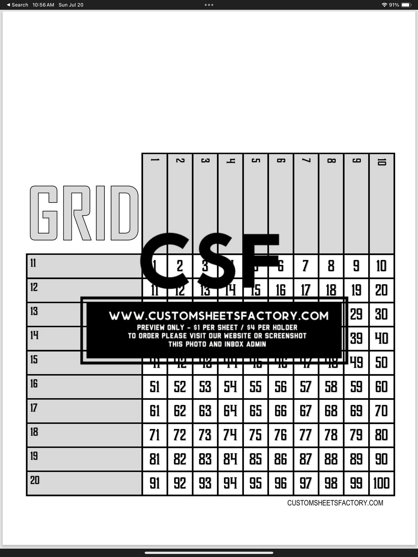 Grids Bundle  - 20 boards