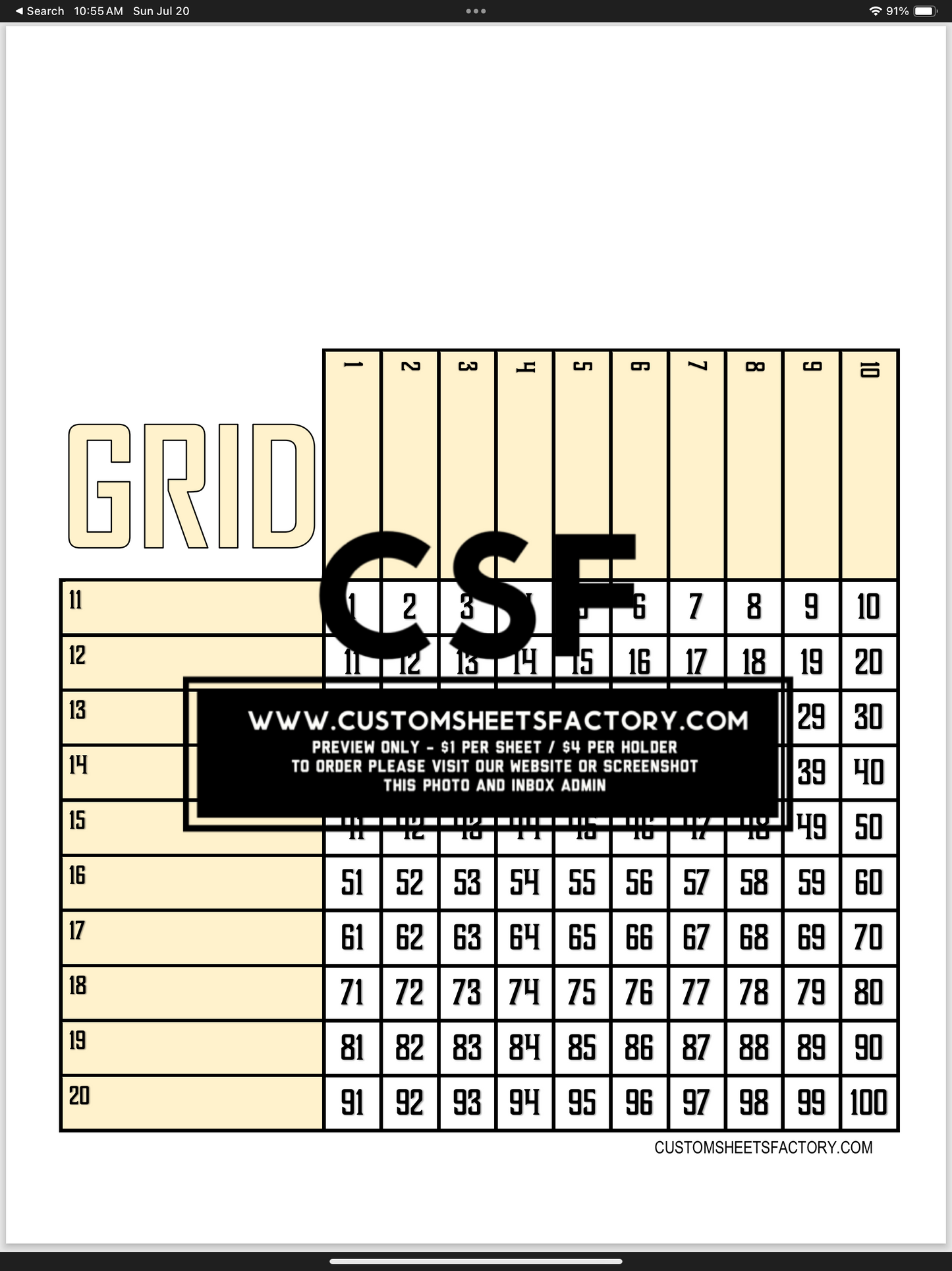 Grids Bundle  - 20 boards