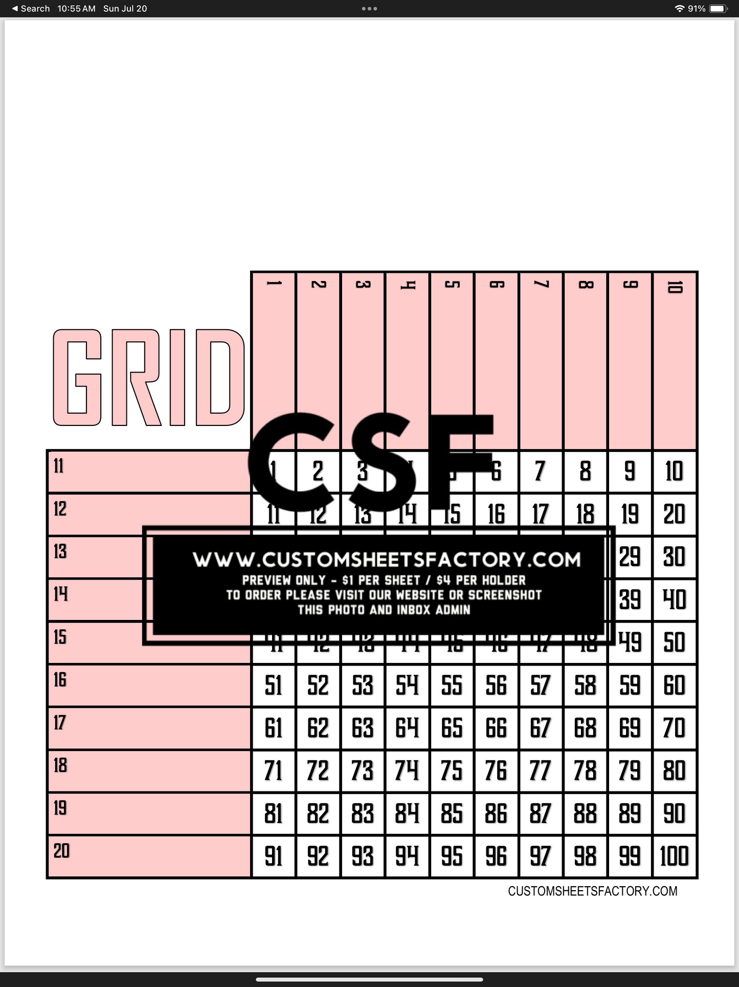 Grids Bundle  - 20 boards