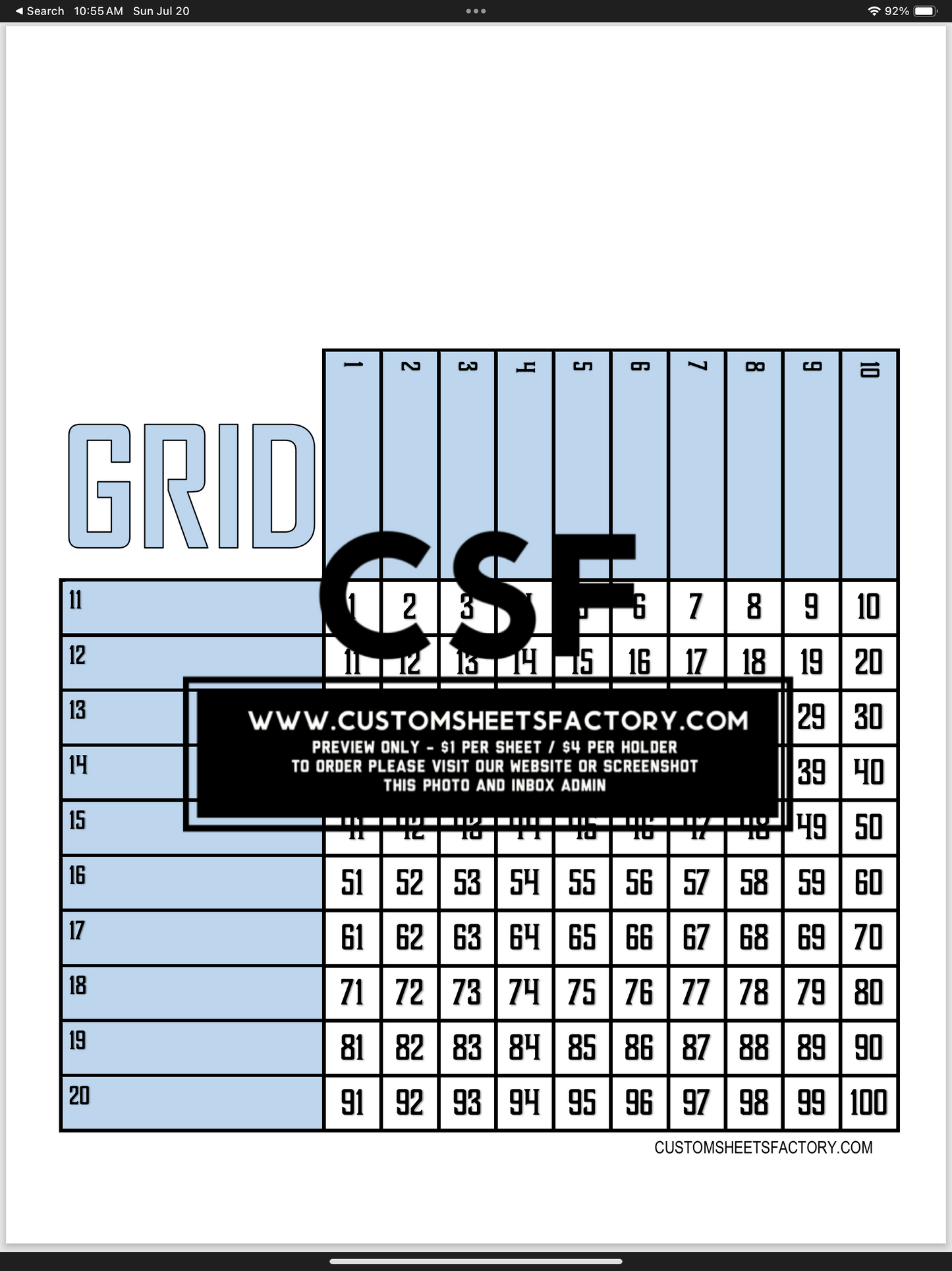 Grids Bundle  - 20 boards