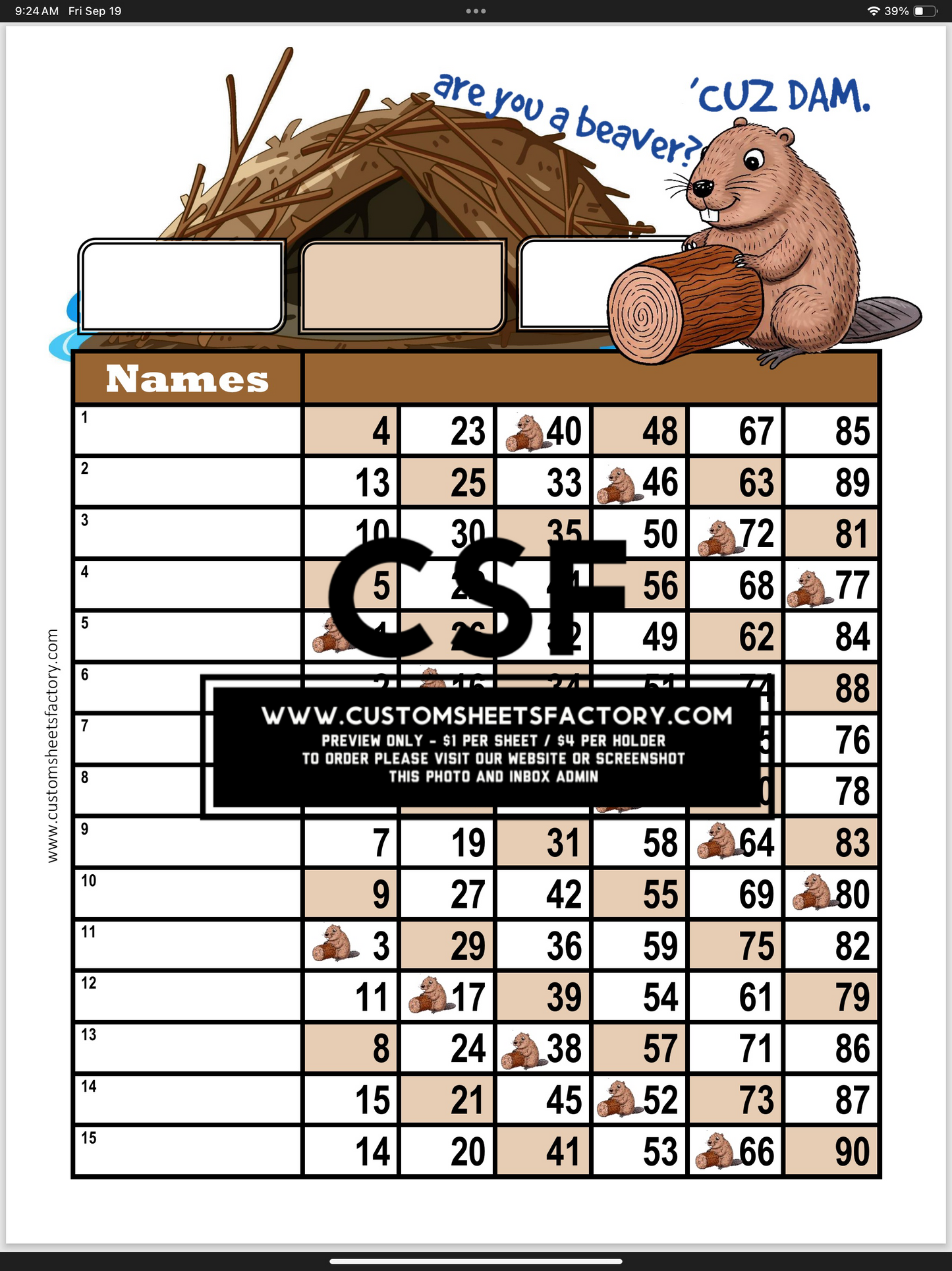 Are you a beaver? Cuz Dam