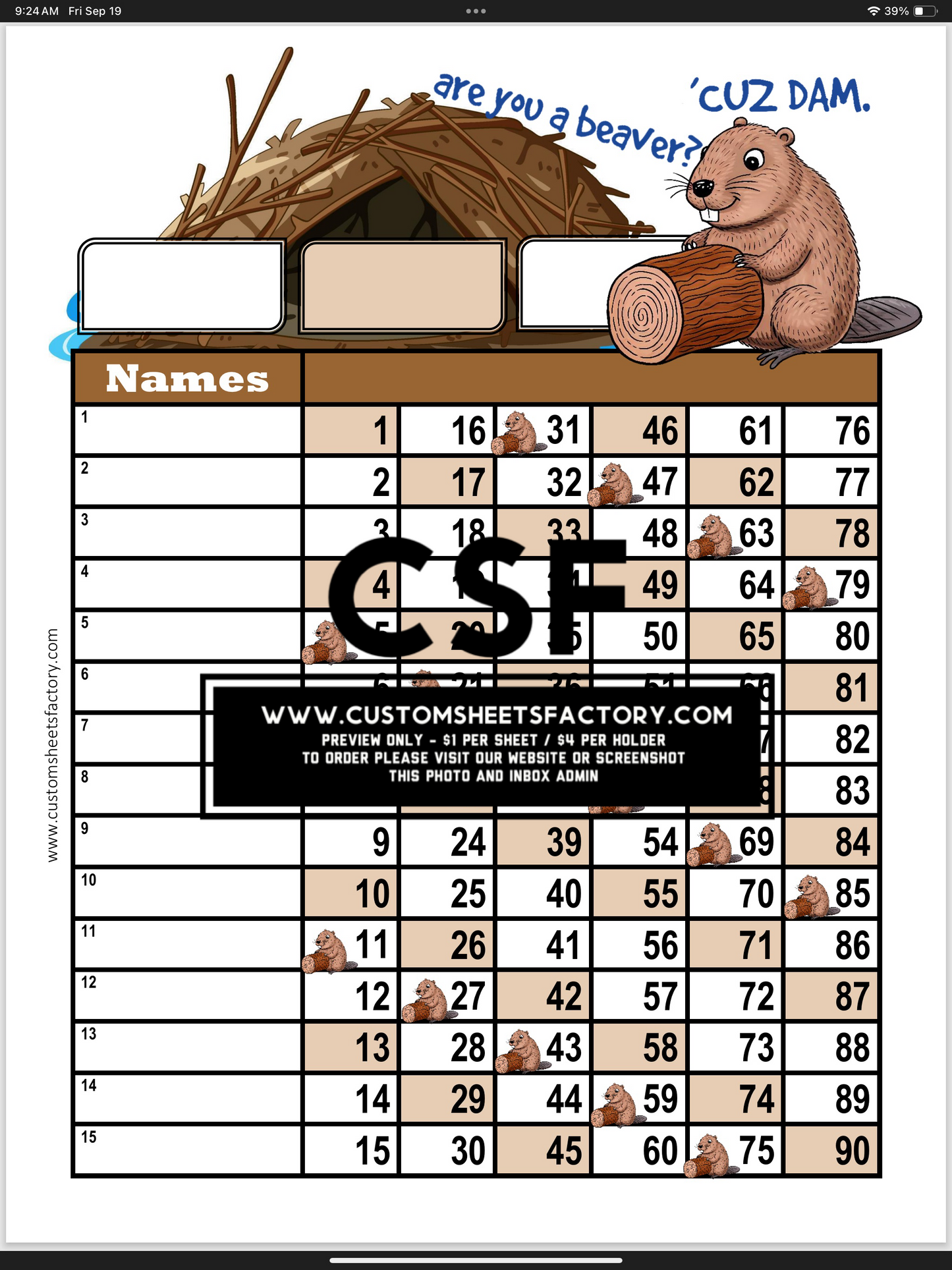 Are you a beaver? Cuz Dam