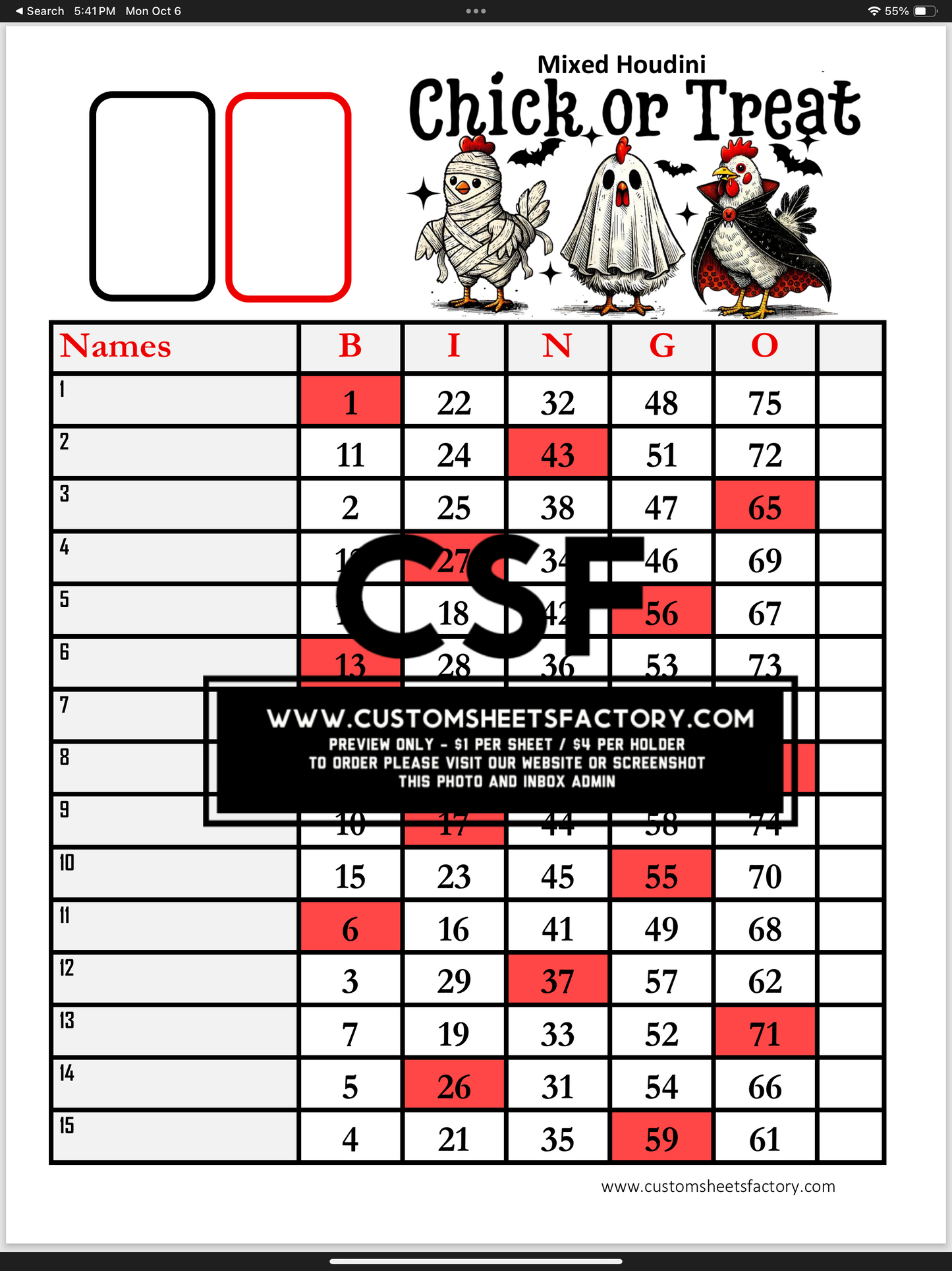 Chick or Treat - Various Designs