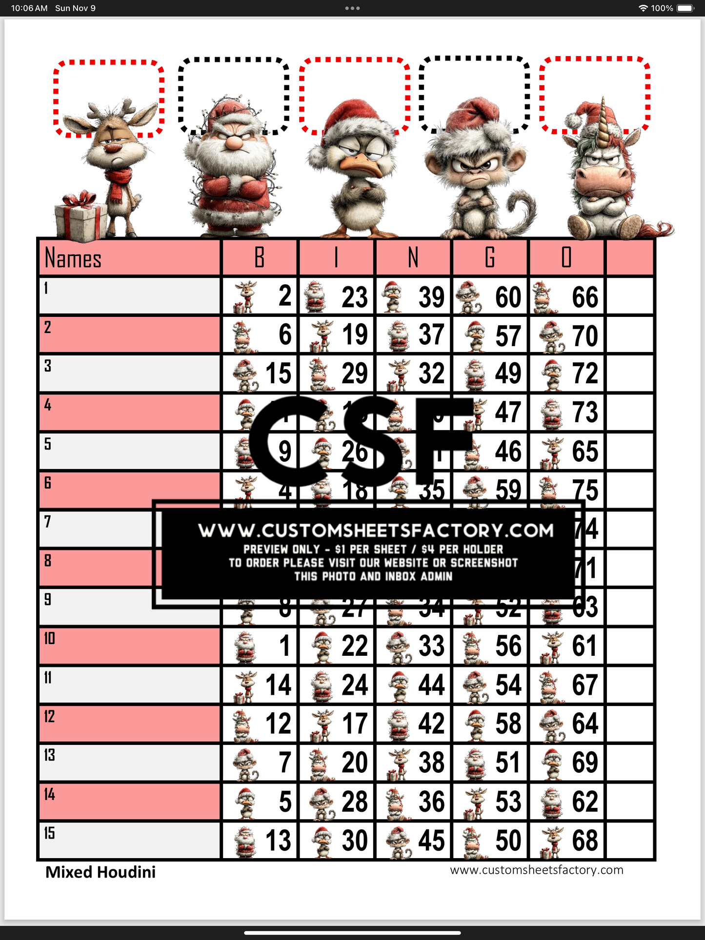 Grumpy Santa & Friends