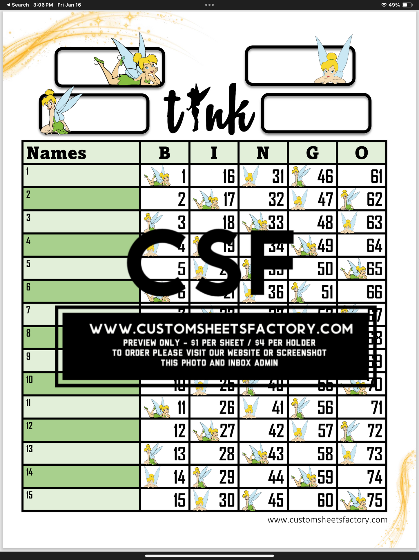 Tink - 15 Line & Grid