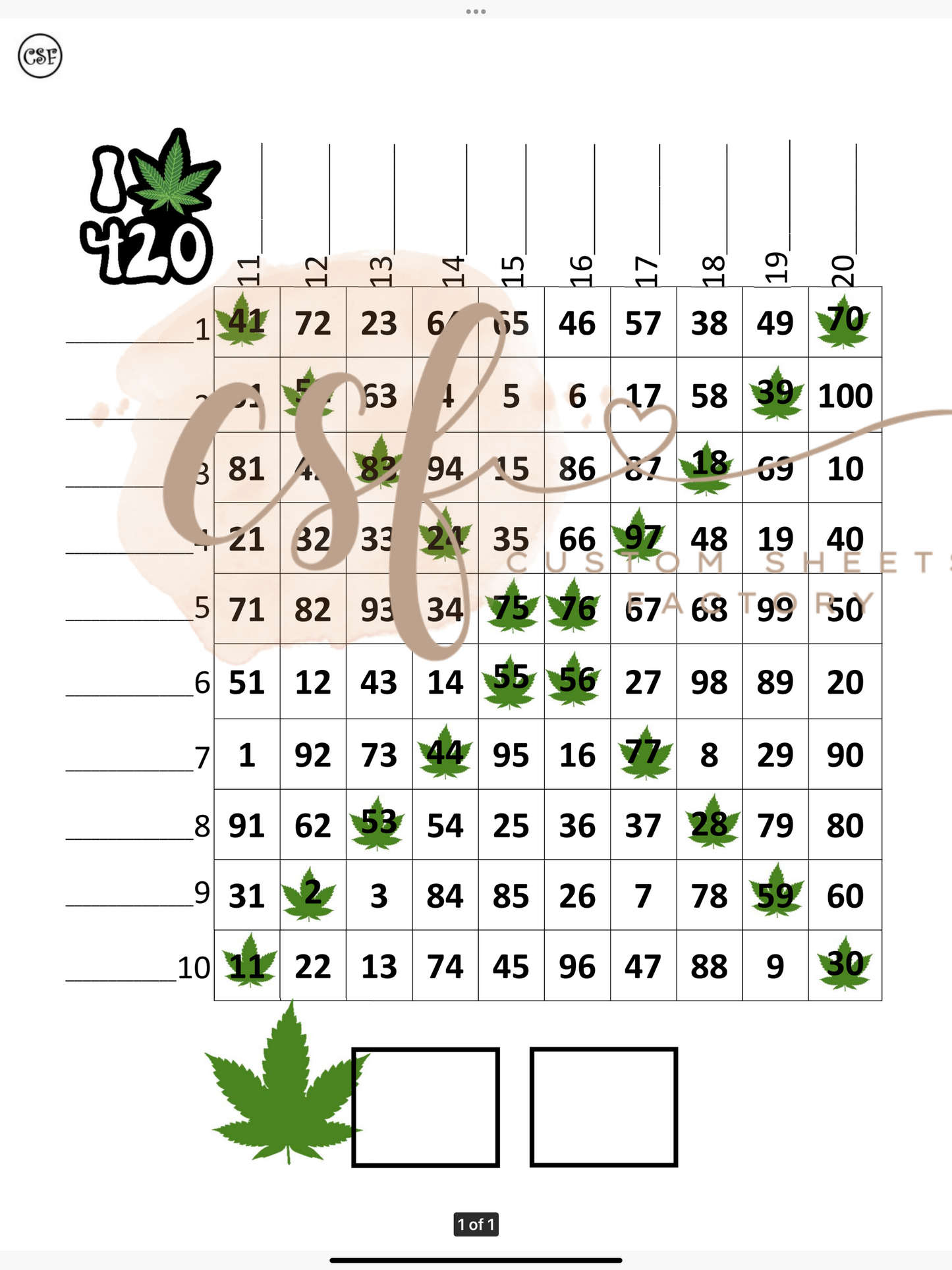 Weed Grid - 100 ball