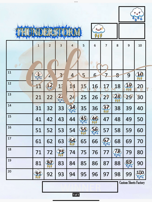 Thunderstorm Grid - 100 ball