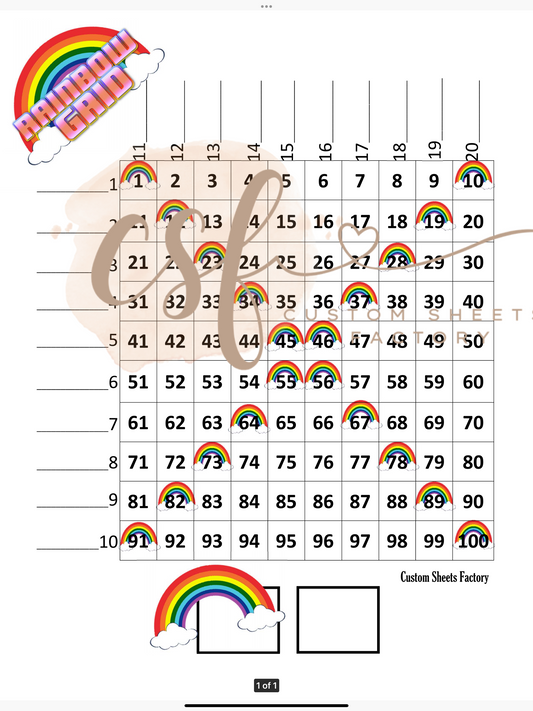 Rainbow Grid - 100 ball