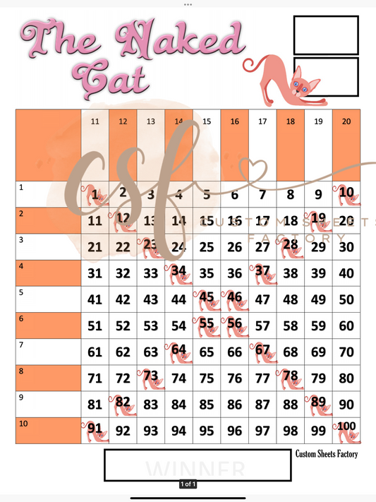 Naked Cat Grid - 100 ball