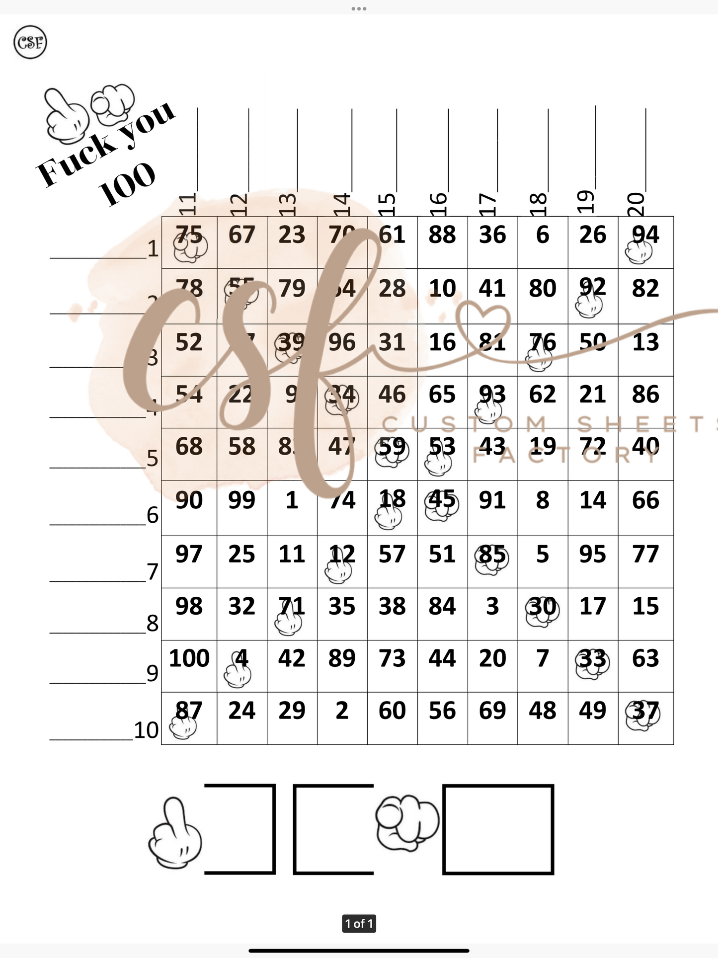 FU Grid - 100 ball