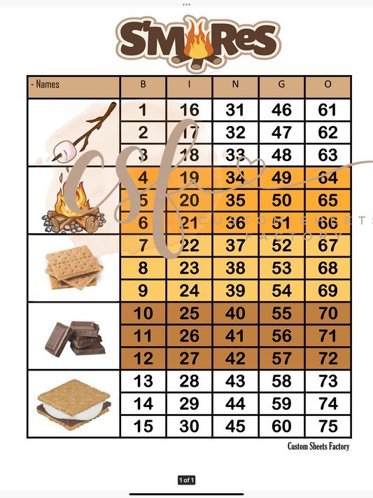 Smores - 5 blocks - 75 ball