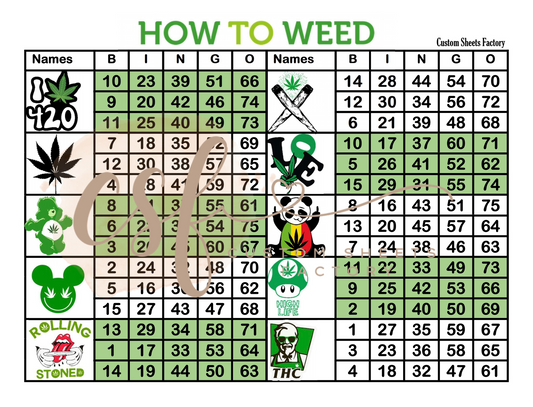 How to Weed - 10 blocks - 75x 2 - MIXED