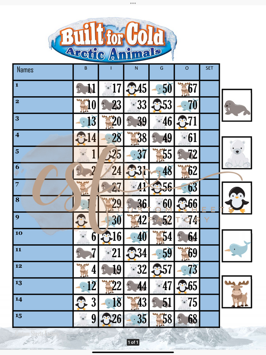 Arctic Animals - 15 Line - 75 Ball