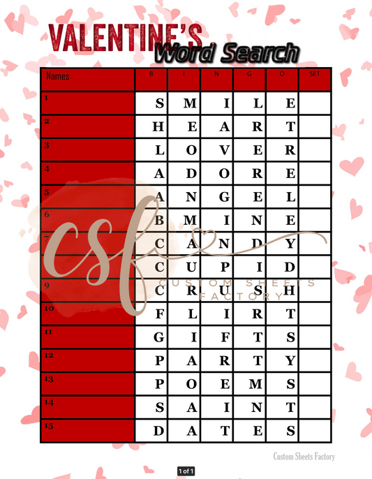 Valentines Day Word Search - BOMBO ABC APP