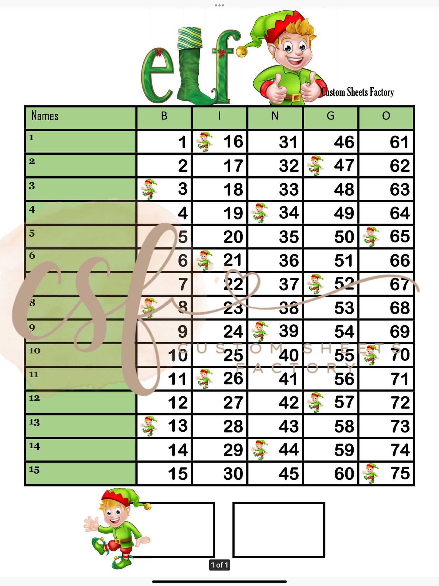 Elf - 15 line - 75 ball