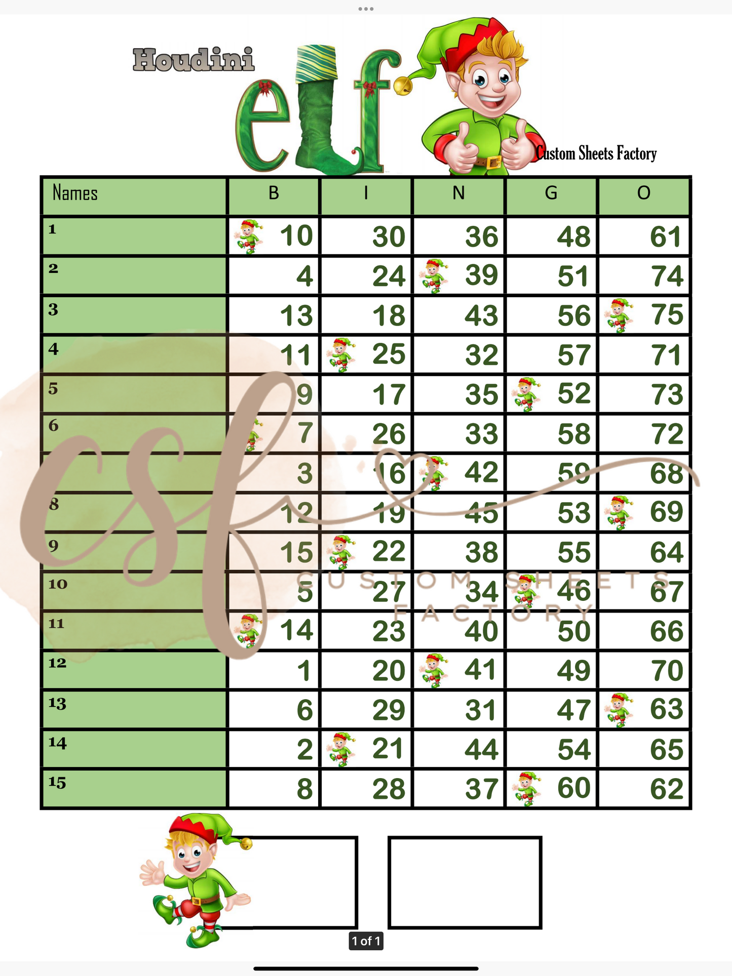 Elf - 15 line - 75 ball