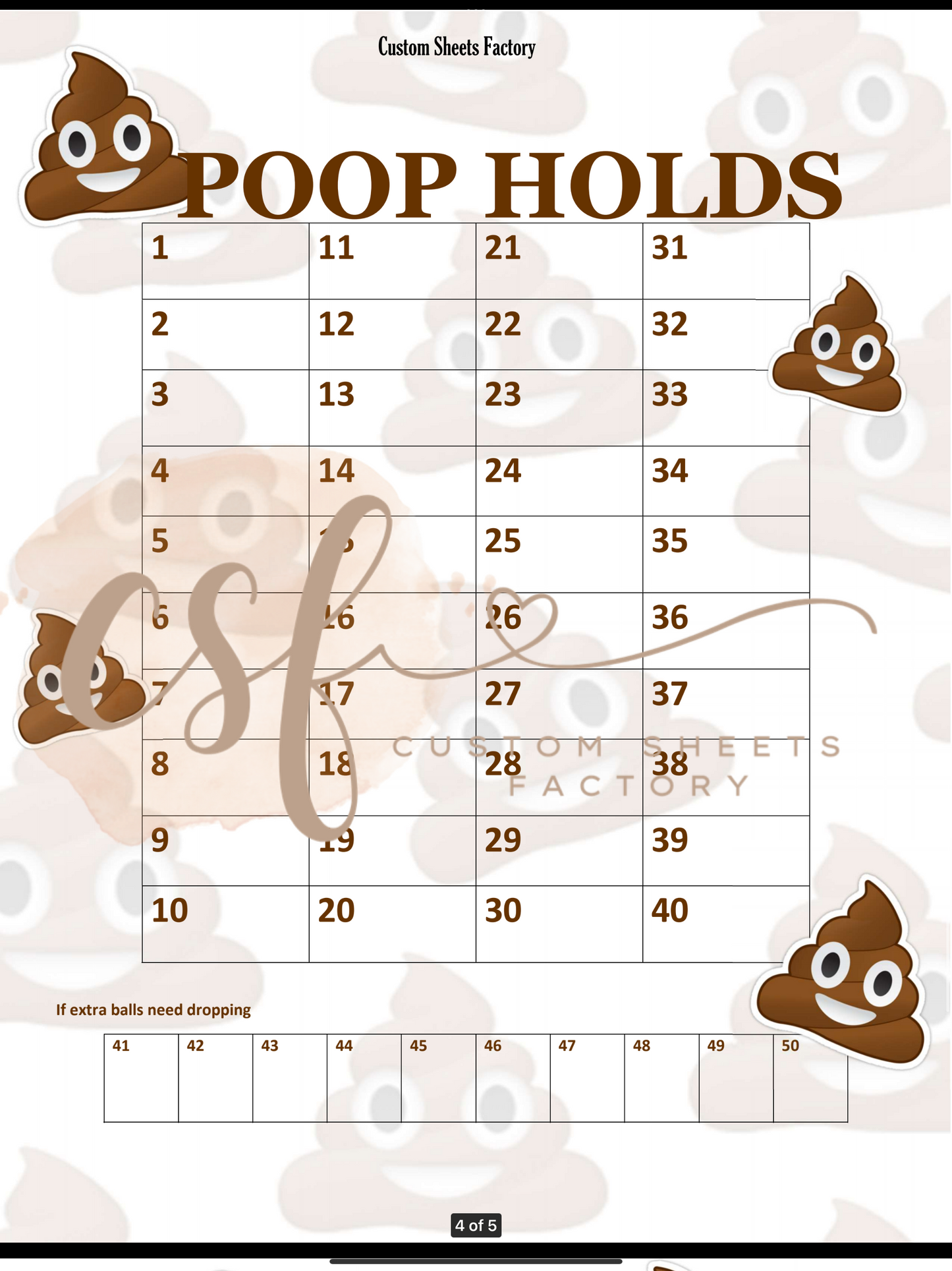 Poop Holders