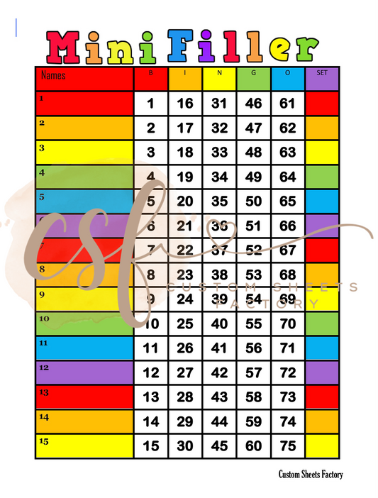 Rainbow Mini Filler - 75 Ball