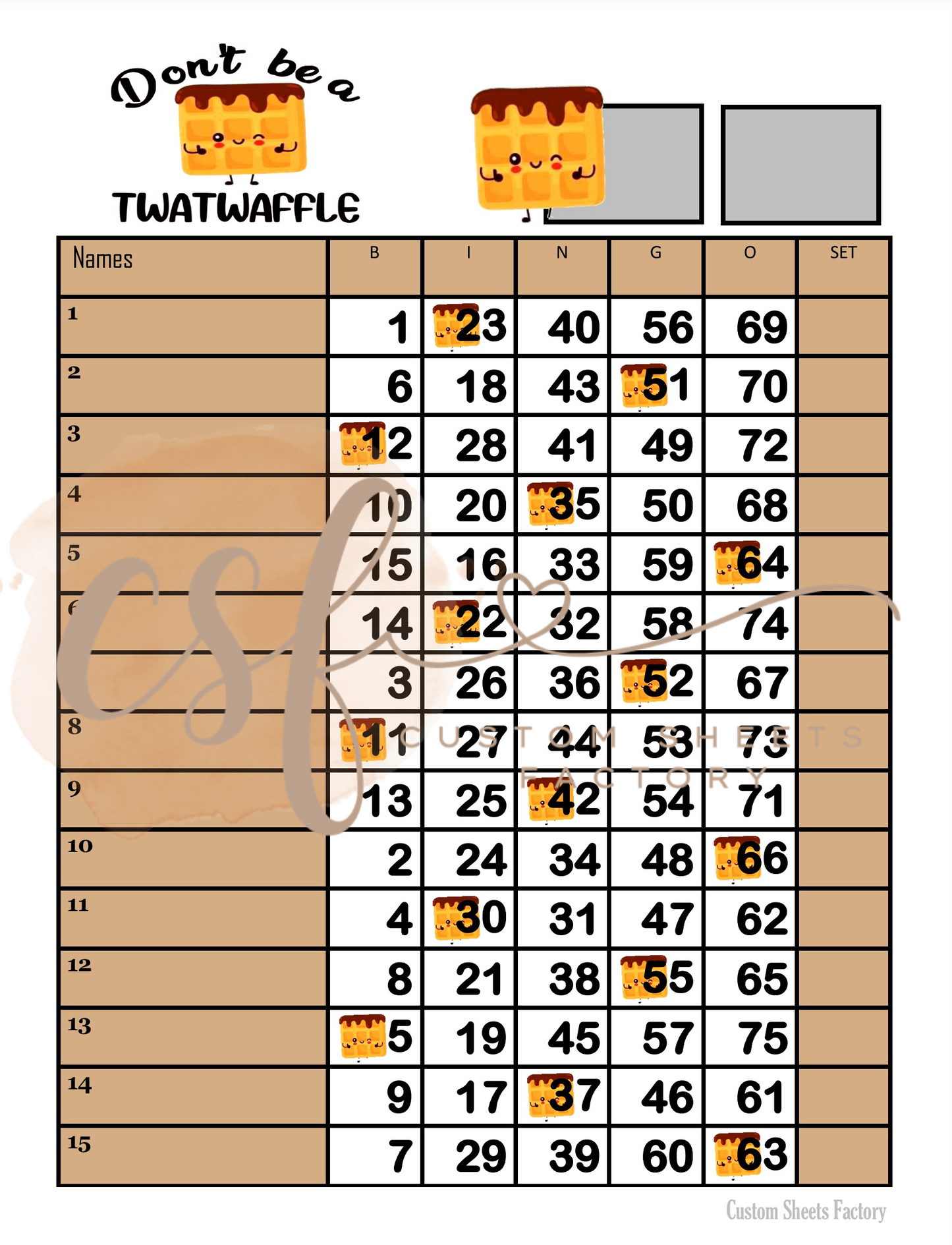 Dont be a twatwaffle - single landing - 75 ball