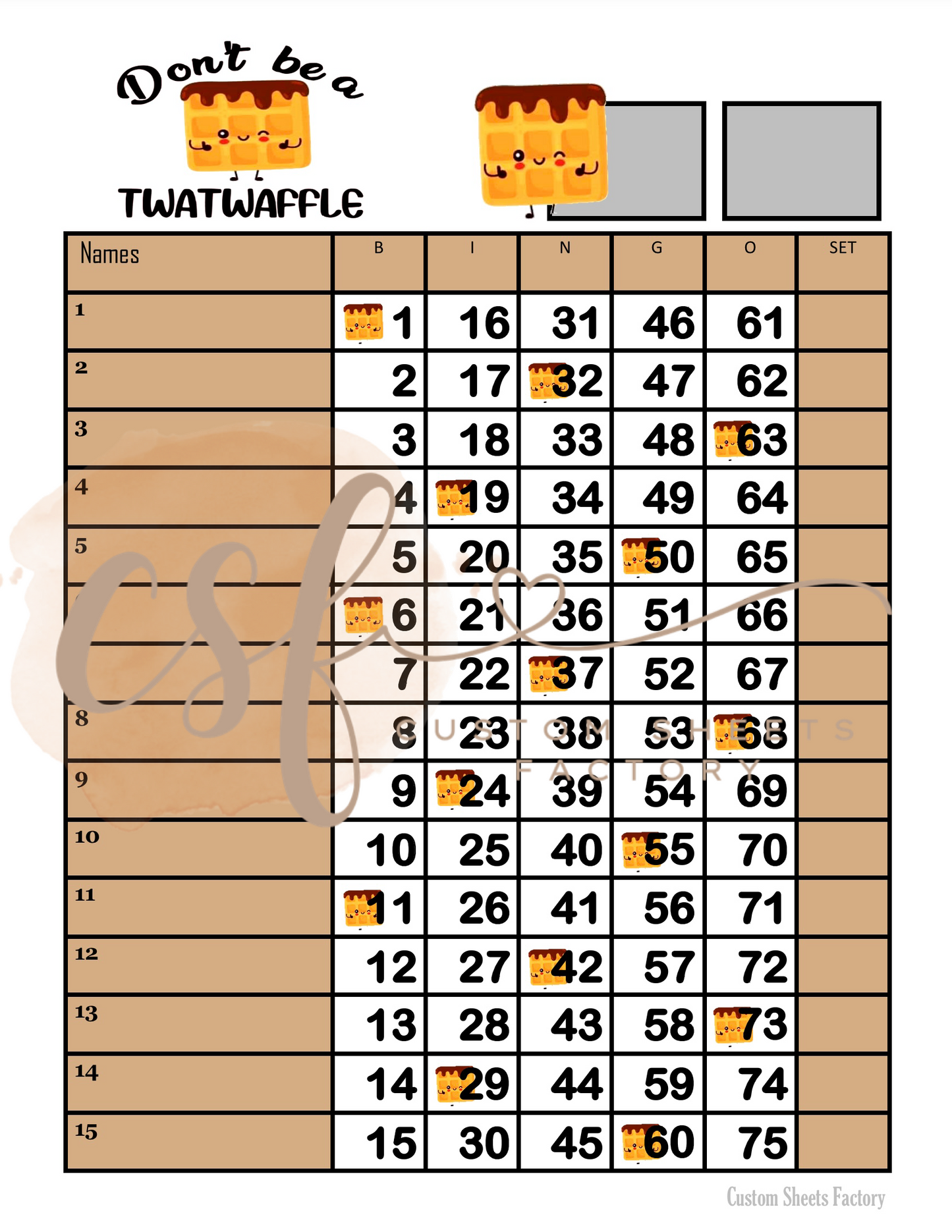 Dont be a twatwaffle - single landing - 75 ball