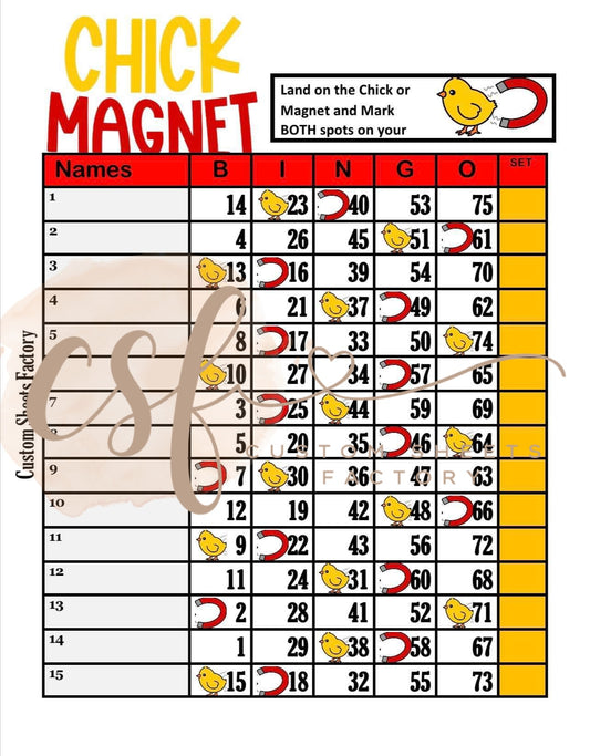 Chick Magnet - 15 Line - 75 Ball