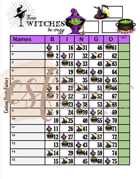 Witches be Crazy - 15 line - 75 Ball