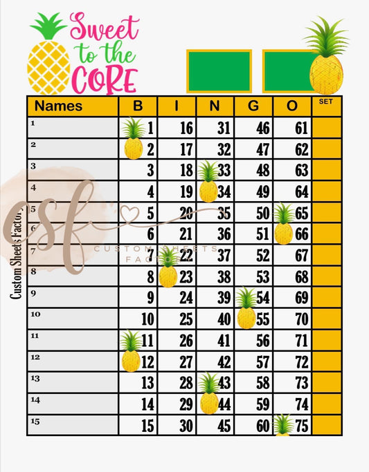 Sweet to the core - 15 line - 75 ball